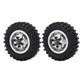 thumbnail image 4 of 1/24 Metal Tyre Set, Uneven Textures 1/24 Wheel Rim Rubber Tire  For AXIAL SCX24 RC Car Black,Silver,Red, 4 of 8