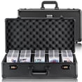 thumbnail image 1 of VEVOR 162 PSA Graded Card Storage Box 5 Slots Sports Card Holder Case Coded Lock, 1 of 9