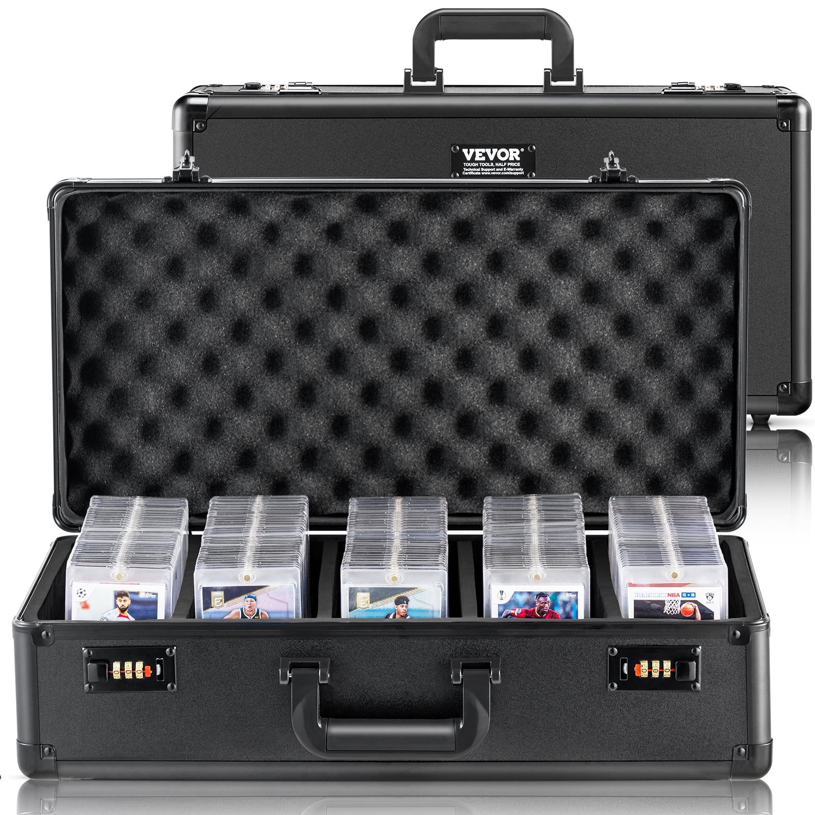 VEVOR 162 PSA Graded Card Storage Box 5 Slots Sports Card Holder