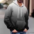 thumbnail image 2 of LIaqionyy Mens Hoodies Sweatshirts Casual Drawstring Pullover Long Sleeve Sweatshirt Tops with Pockets, 2 of 5