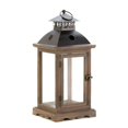 thumbnail image 1 of Home Locomotion  Large Rustic Wood Lantern, 1 of 3