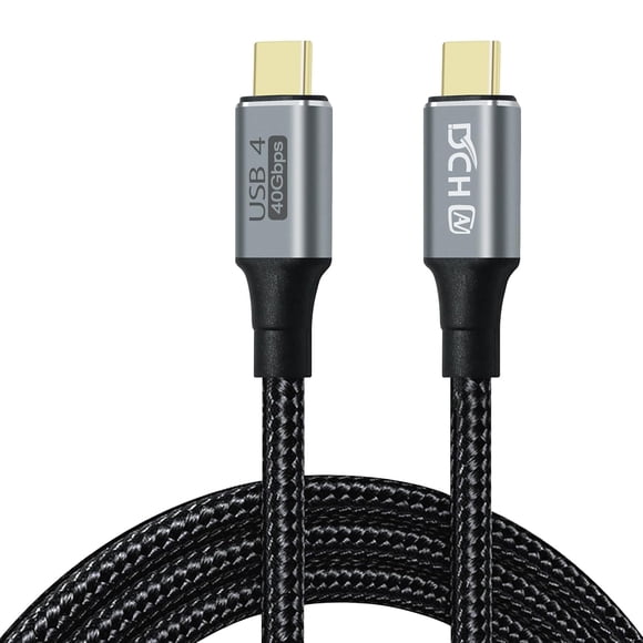 ABDFHE-USB4 Cable Thunderbolt 4 3 Cable 8K 60Hz Video Display 40Gbps Data Transfer USB C to C 100W 20V/5A Fast Charging Cord Nylon Braided Wire for Monitor Laptop Docking Hub Phone