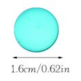 thumbnail image 4 of 30 Pièces Boule Ronde Perles de Polissage Espaceur Perle Multi-Tailles Accessoires Bijoux Fournitures Ensemble Collier Boucles d'Oreilles Résultats Bleu Vert Lumière 16mm, 4 of 7