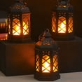 thumbnail image 2 of Baohd 2pcs/set Warm And Inviting Atmosphere With Decorative Lanterns Desktop Size black*6PCS 1Set, 2 of 6