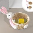 thumbnail image 1 of Uscallm 2Pcs Easter Bunny Basket Hand-Woven Straw Storage Basket for Easter Decorations, Home Decor Crafts, Spring Table Centerpiece, Easter Egg Holder, Easter Party Favors, 1 of 9