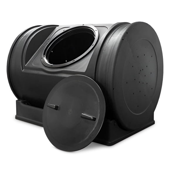 Good Ideas Compost Wizard Jr Outdoor Garden Compost Bin Container, Black