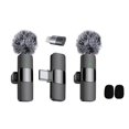 thumbnail image 1 of Microphone d'Enregistrement Mobile pour Diffusion en Continu en Direct et Utilisation Extérieure avec Annulation de Bruit Construction en Métal, 1 of 7