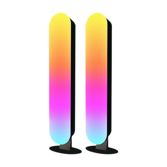 jinwen Barre Lumineuse RVB Changeant de Couleur avec Synchronisation Musicale pour Bureau Chambre Salon 2 Pcs