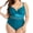 Blue, variant on Aofa Women Plus Size One Piece Swimsuits Tummy Control Bathing Suit Front Crossover Swimwear Strapless Monokinis