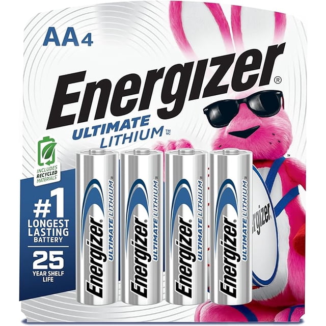 Energizer L91SBP-4 |Ultimate Lithium AA Batteries - 4 Pack