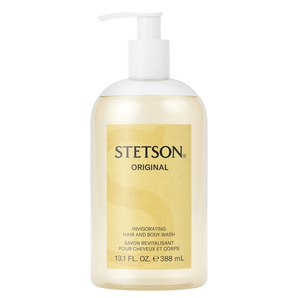 Stetson Original Invigorating Hair and Body Wash by Scent Beauty - Earthy, Woody, Casual and Masculine Aroma with Fragrance Notes of Citrus, Patchouli, and Tonka Bean - 13.1 Fl Oz
