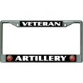 thumbnail image 1 of Veteran Artillery Chrome License Plate Frame, 1 of 1