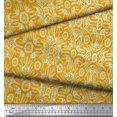 thumbnail image 3 of Soimoi Poly Georgette Fabric Floral & Moroccan Damask Decor Fabric Printed Yard 52 Inch Wide, 3 of 3