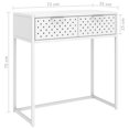 thumbnail image 4 of vidaXL Console Table White 72x35x75 cm Steel, 4 of 5