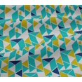 thumbnail image 5 of oneOone Viscose Jersey Fabric Parallelogram & Triangle Geometric Print Fabric BTY 60 Inch Wide, 5 of 5