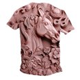 thumbnail image 4 of Weiqiqre T-shirt pour Homme Décontracté à Relief, Imprimé de Course, T-shirt Graphique, Extérieur, Quotidien, Vacances, Manches Courtes, Col Rond, Chandail à Porter au Quotidien, Extérieur, Rue et Centres de Villégiature, 4 of 6