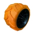thumbnail image 3 of DYNWAVECA Roue de Remplacement Solide pour Chariot de Plage Remplacement Chariot Universel Roue PU Chariot Utilitaire Extérieur Chariot Pliant de Camping Extérieur Noir Orange, 3 of 10