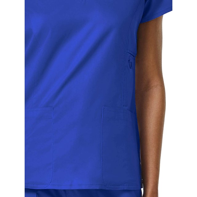 EON Women's COOLMAX V-Neck Solid Scrub Top