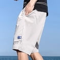 thumbnail image 4 of cllios Swim Trunks Men Summer Quick Dry Elastic Waist Beach Shorts Plus Size Drawstring Board Shorts Pocket Tropical Print Swimwear, 4 of 4