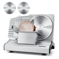 thumbnail image 1 of CUSIMAX Dual-Blade Electric Meat Slicer,8.7" Removable Blades,Adjustable Thickness, Detachable, for Meat, Cheese, Bread, 1 of 5