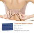 thumbnail image 2 of Baohd Extension Strap Bra Extenders Buckle 4 Hook Breathable Practical Accessories Adjustable Replacement 3 Rows Underwear deep blue, 2 of 5