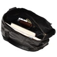 thumbnail image 4 of Sharo Classic Leather Soft Leather Black Hobo Tote Handbag, 4 of 6