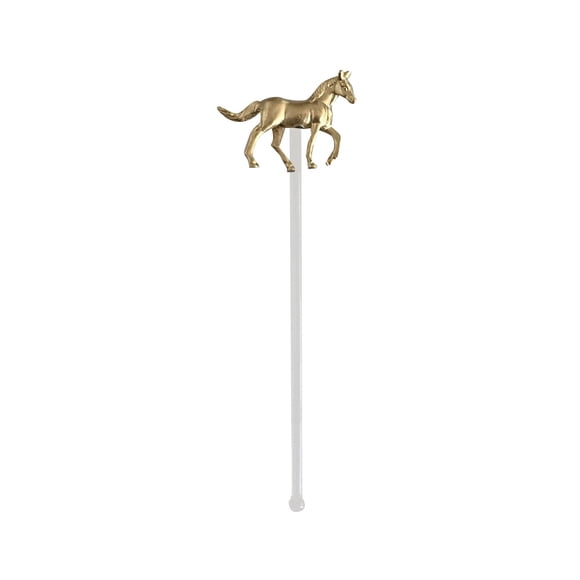 Chmadoxn Straws Racing Horse Straw Glass Straw Coffee Cup Straw With Resin Racing Horse Accessory Straw Home Decoration tubularis tubularis