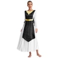 thumbnail image 1 of Yeahdor Robe de Danse Sans Manches Métallique Ourlet Irrégulier Noir TTG/3TG, 1 of 7
