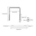 thumbnail image 2 of Unique Bargains Square U-Bolts 2 Sets 92mm Inner Width 110mm Length M10 304 Stainless Steel U Clamp Bolt, 2 of 5