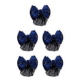thumbnail image 1 of Decodeary Professional Hair Plate Mesh Pocket Practical Snood Net Elegant And Professional Gold rim -  Blue 5Set, 1 of 6