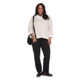 thumbnail image 2 of Karen Scott Women's Plus Collared V-Neck Top, 2 of 6