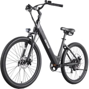 Gotrax Dolphin 26" Electric Bike for Adults, 500W Peak Power, Up to 48km Range, 31km/h Top Speed, 5 Pedal Assist Levels, 7-Speed, Front Suspension, ,Black
