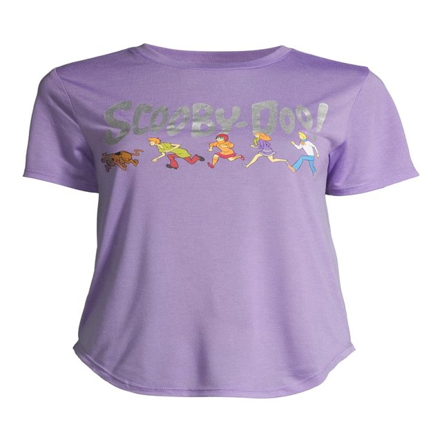 Scooby Doo T-shirt Graphique à Encolure Dégagée pour Juniors