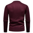 thumbnail image 3 of LIaqionyy Chandail pour Hommes Grande Taille Col Rond Tricot Manches Longues Hauts Chauds Automne Hiver Chandails, 3 of 4