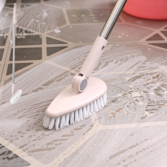 Floor Scrub Brush With Long Handle Strong Extendable Floor Scrubbers Shower Kitchen Grout Tile Wall Decks Brush For Scrubbing Heavy Duty, Czzoypi Under $5! Floor Scrub Brush With Long