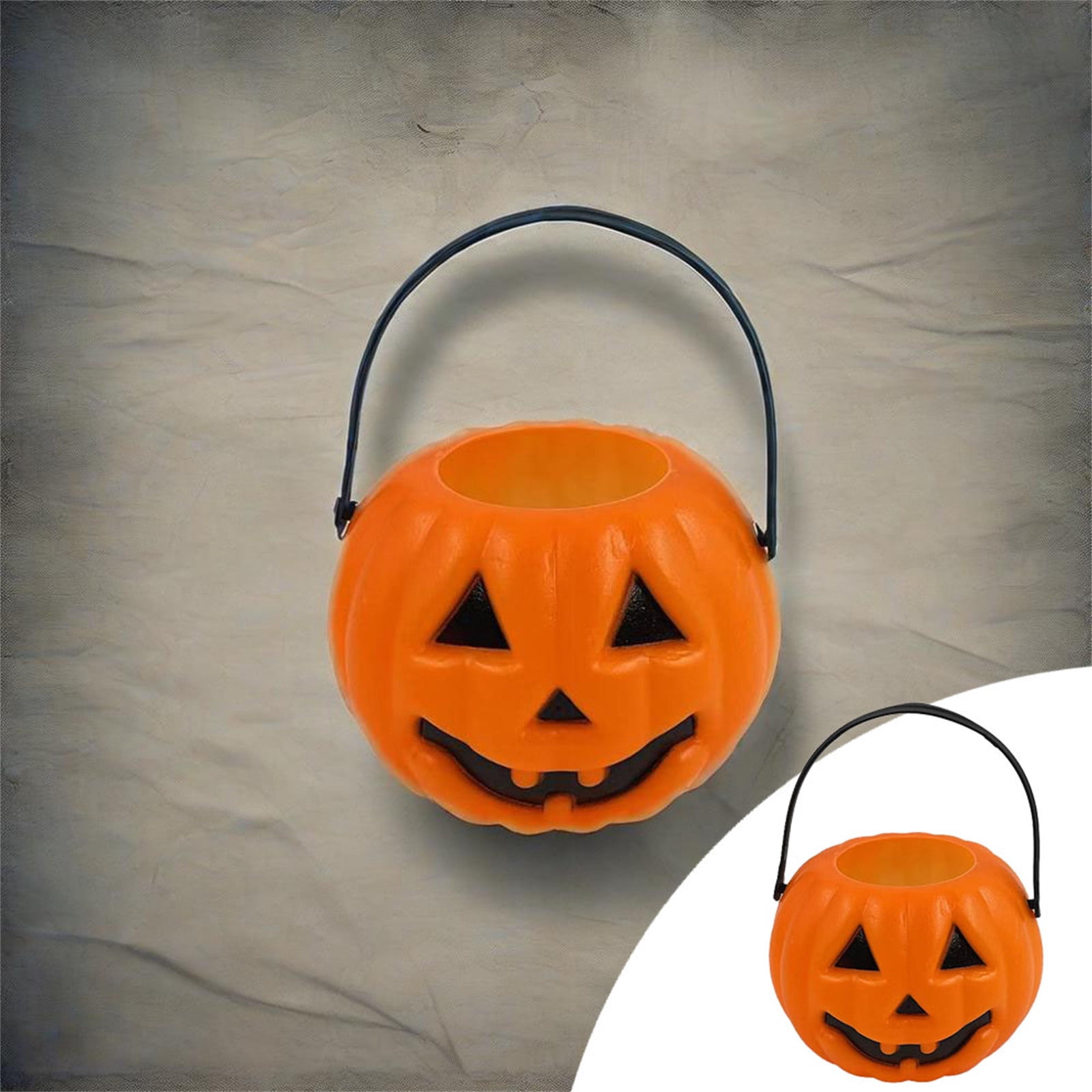 Halloween Party Decorations Pumpkin Bucket For Food Storage And Festive With Handle For Candy Cereal Container Aluminum Food Containers with Lids Portion Containers Glass Storage Containers for Pantry