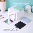 thumbnail image 2 of Miroir de Maquillage Pliable Double Face Petit Miroir HD Portable 7,5x6 cm Lot R5 I6W7, 2 of 7