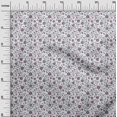 thumbnail image 3 of oneOone Coton Popeline Tissu Blanc Jacobée Robe Florale Tissu Tissu Imprimé par la Cour 42 Pouces de Large, 3 of 5