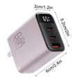 thumbnail image 3 of Wzzjkit 3 in 1 GaN Fast Charger 65w 2025 Super Fast Charger Module with 2 Type C USB Ports Portable 1 Fast Charging Adapter Wall Plug for Phone Tablet Lapt, 3 of 8