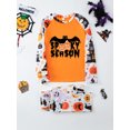 thumbnail image 3 of SUNSIOM Family Matching Halloween Pajamas, Baby Rompers/Bat Pumpkin Letter Print Sleepwear Set, 3 of 7