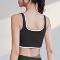 thumbnail image 4 of Virmaxy Womens High Impact Sports Bra Shock-Absorbing Gathering Collection and Complementary Breast Color Matching Edging No Wear Sports Bra Black-2 XL, 4 of 4