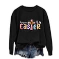 thumbnail image 5 of EGNMCR Easter T-Shirt Imprimé T-Shirts Graphiques pour Femmes T-Shirts pour Femmes T-Shirt à Col Rond pour Femmes Haut à Manches Longues Imprimé Easter Chandails T-Shirt pour Femmes, 5 of 5