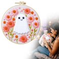 thumbnail image 2 of Kit DJN d'Halloween – Ensemble de Broderie & Chauve-Souris avec Tissu à Fil Anneau & Outils / Déco Bricolage Jouets et Passe-Temps Arts & Artisanat & Jouets Bricolage, 2 of 9