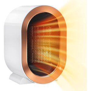 Jinsinto Space Heater,（White）Portable Heater Space Heaters for Indoor Use 1200W/800W Quiet Electric Desk Heater Ceramic Small Heater