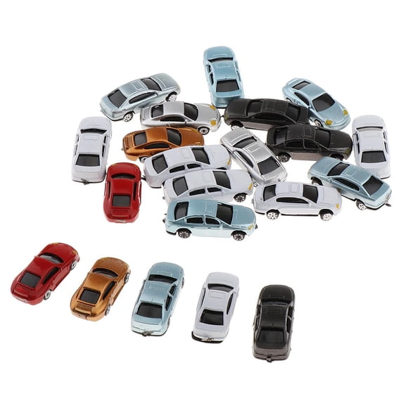 Modèle de Voiture Peint:200/1:150/1:100, Pièces de Kits de Jardin Déco, Ensemble de 20
