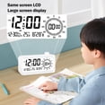 thumbnail image 4 of LED Alarm Clock for Bedrooms, Large Display Digital Clock with 3-Level Dimmer and Battery Backup, Adjustable Volume Alarm Clock for Kids, Seniors, and Heavy Sleepers, Snooze, 4 of 7