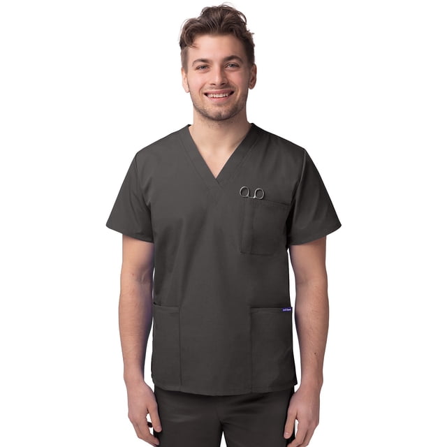 Sivvan Unisex V-Neck 3 Pocket Scrub Top (Available in 15 Colors)
