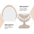 thumbnail image 4 of Shisuyan 1 Pce Miroir Rétro Style Européen Miroir de Maquillage de Beauté de Bureau, 4 of 8