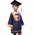 thumbnail image 1 of Ensemble de Toge et Chapeau de Graduation pour Enfants Garçons Filles Préscolaire avec Pompon, 1 of 8