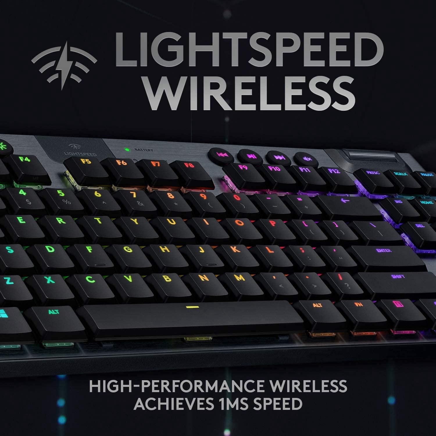 Clavier mécanique de jeu Logitech G915 TKL Tenkeyless LIGHTSPEED RGB - GL Tactile
